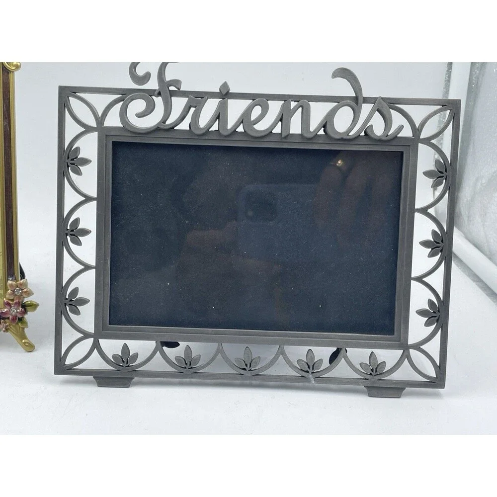 Vintage 4x6 Picture Frame Bundle - Ashleigh Manor Floral & Pewter Friends